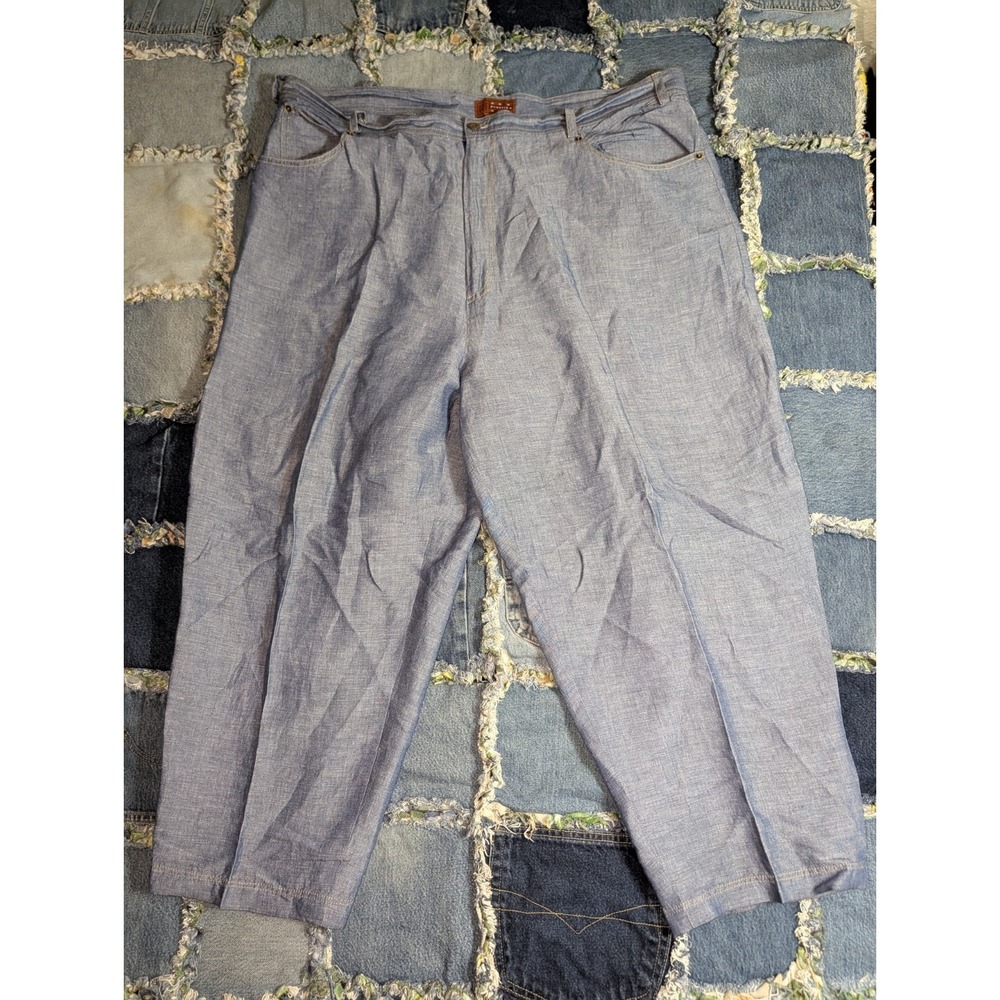 Vintage Prestige Jeans Linen Blend Baggy Wide Y2K (44x25.5)